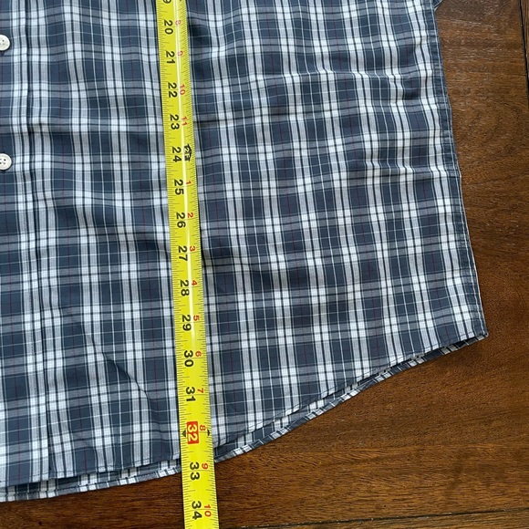 Ariat Wrinkle Free Check Shirt Men's XL Long Sleeve Blue White Button Down Work - Picture 9 of 9